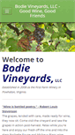 Mobile Screenshot of bodievineyards.com